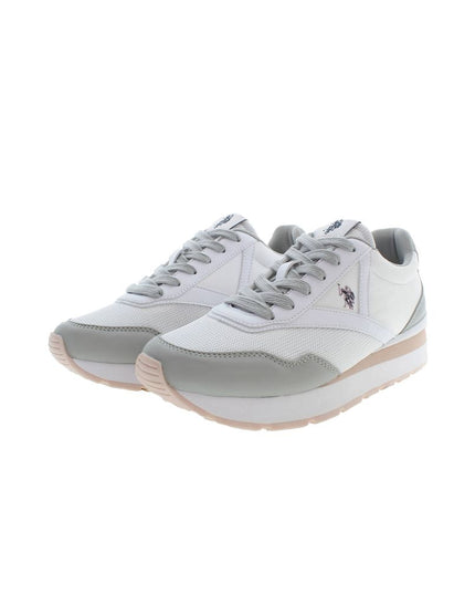 U.S. POLO ASSN. White Polyester Sneaker