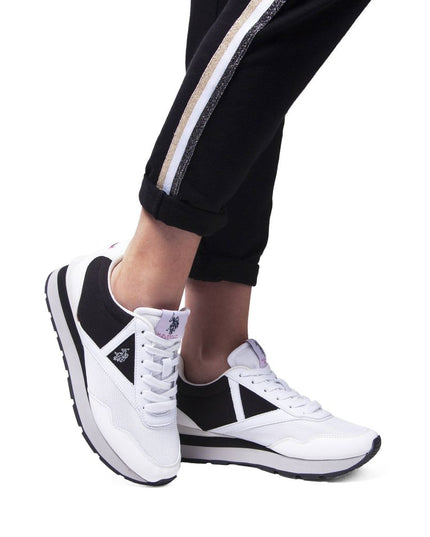 U.S. POLO ASSN. White Polyester Sneaker