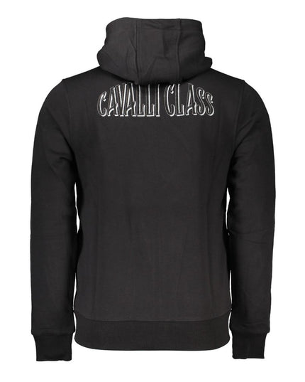 Cavalli Class Black Cotton Men Sweater