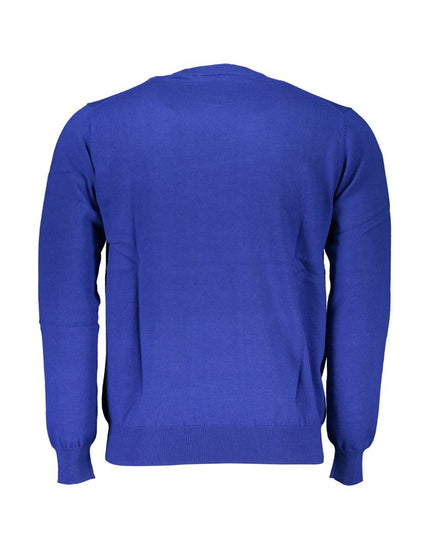 Harmont & Blaine Blue Cotton Sweater