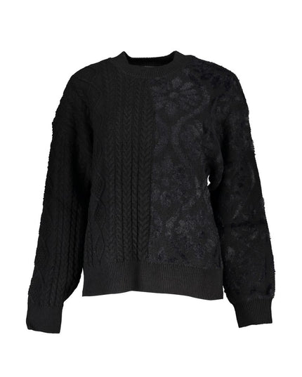 Desigual Black Cotton Women's Turtleneck Sweater