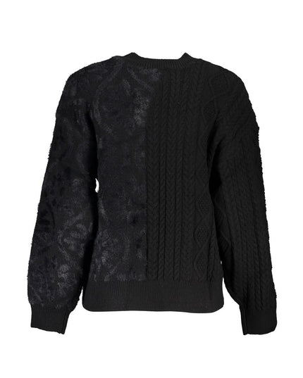 Desigual Black Cotton Women's Turtleneck Sweater