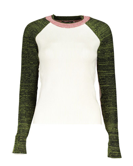 Desigual White Polyester Sweater