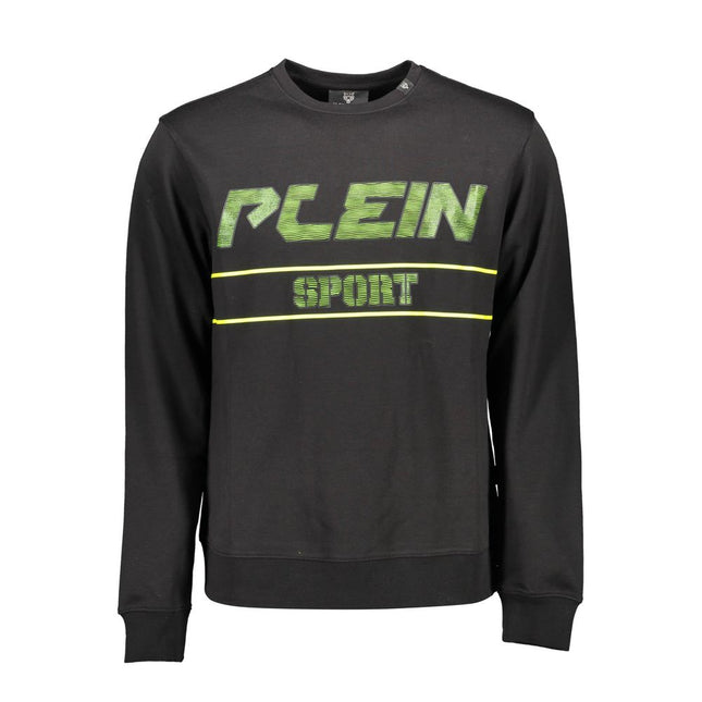 Plein Sport Black Cotton Men Sweater