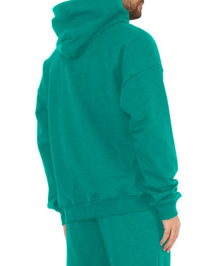 Comme Des Fuckdown Green Cotton Men Hoodie