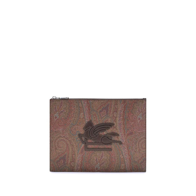 Etro Multicolor Cotton Clutch Bag