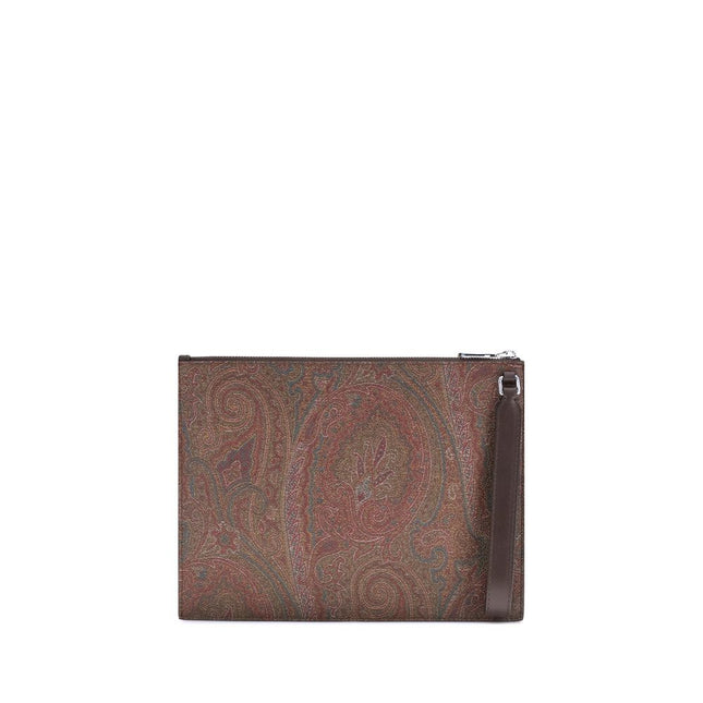 Etro Multicolor Cotton Clutch Bag