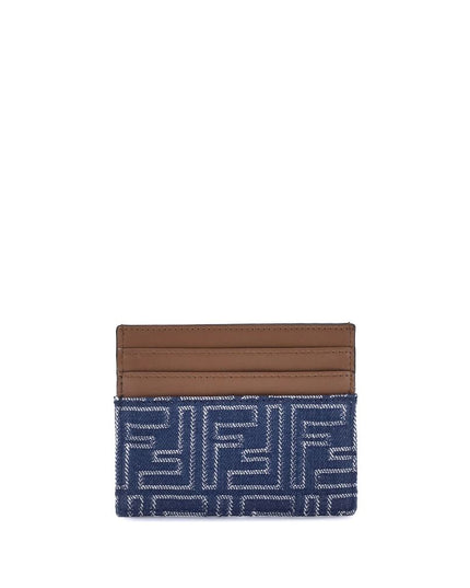 Fendi Blue Fabric Wallet