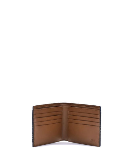 Fendi Blue Fabric Wallet