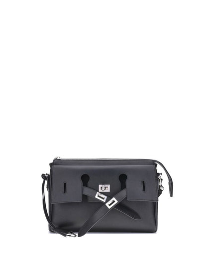 Balenciaga Black Calf Leather Bos Taurus Shoulder Bag