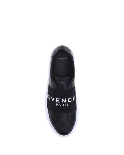 Givenchy Black Calf Leather Bos Taurus Low Top Sneakers