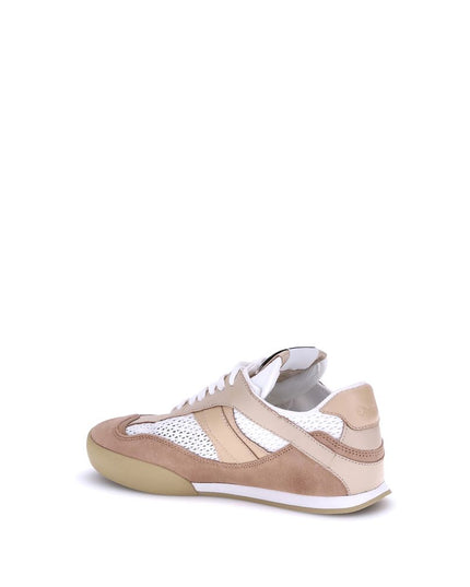Chloé Beige Calf Leather Bos Taurus Low Top Sneakers