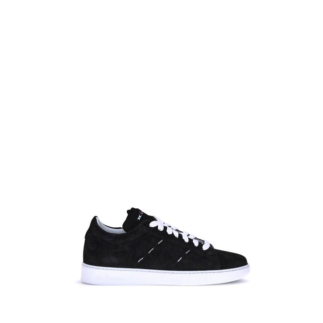 Kiton Black Rubber Low Top Sneakers