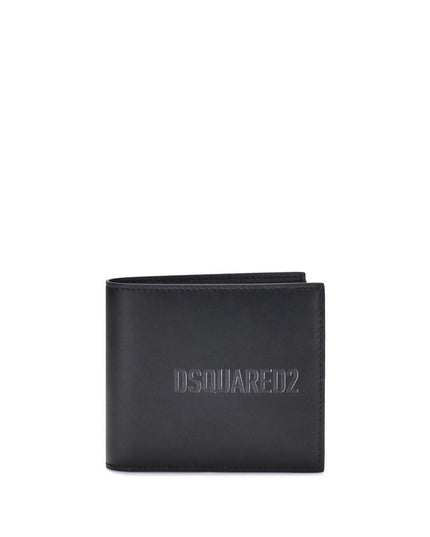 Dsquared² Black Calf Leather Bos Taurus Wallet