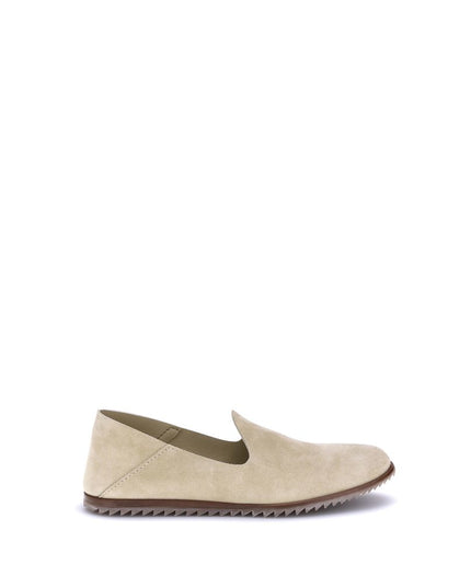 Pedro García Beige Calf Leather Bos Taurus Slip-On Loafers