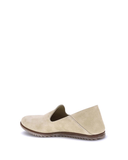 Pedro García Beige Calf Leather Bos Taurus Slip-On Loafers