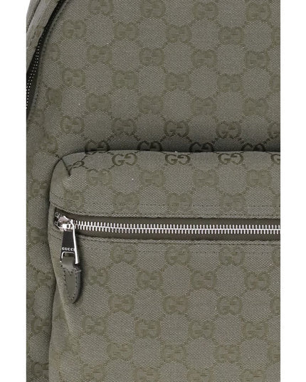 Gucci Green Cotton Backpack