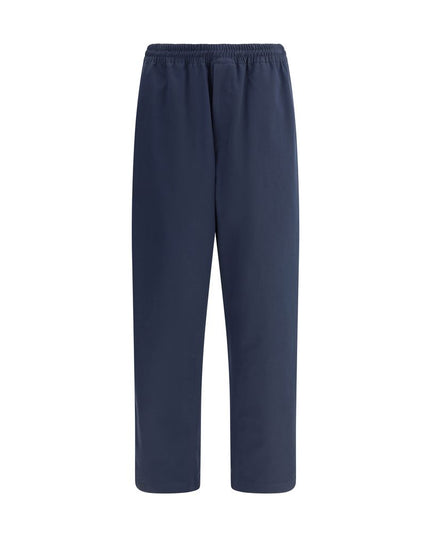 Prada Blue Cotton Casual Pants