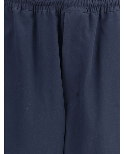 Prada Blue Cotton Casual Pants