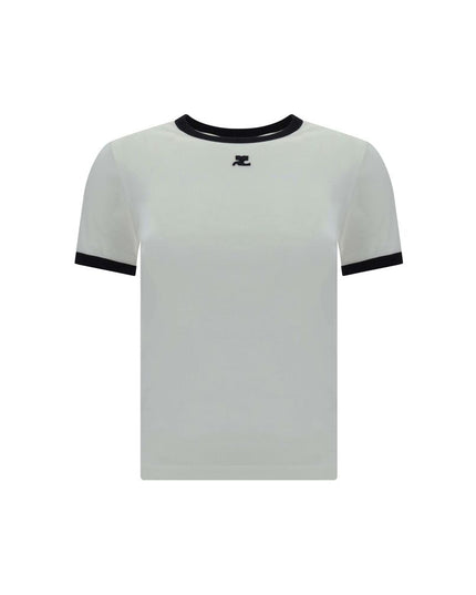 Courrèges White Cotton T-Shirt