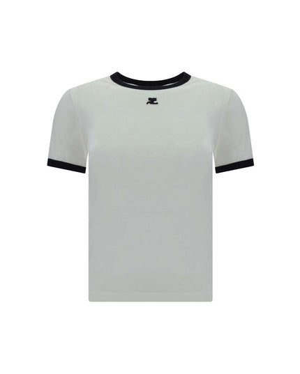 Courrèges White Cotton T-Shirt