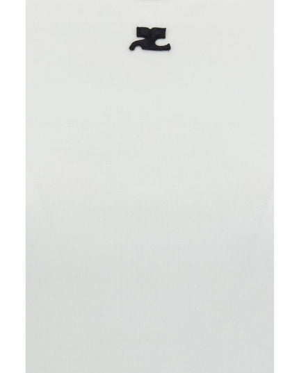 Courrèges White Cotton T-Shirt