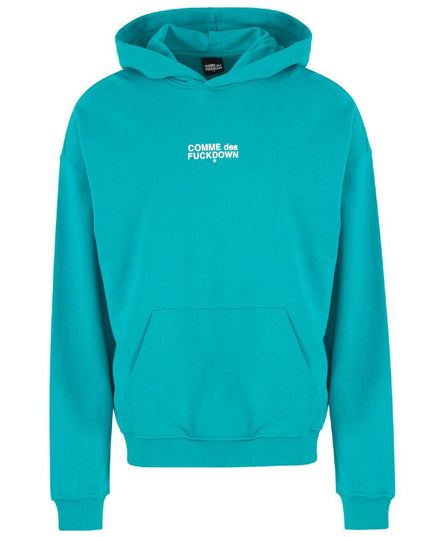 Comme Des Fuckdown Green Cotton Men Hoodie