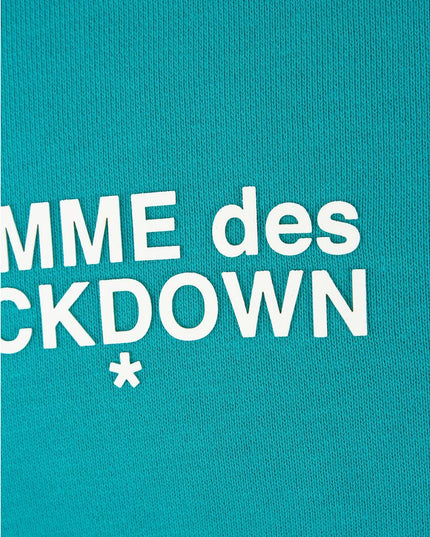 Comme Des Fuckdown Green Cotton Men Hoodie