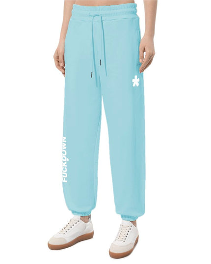 Comme Des Fuckdown Blue Cotton Women Sweatpant
