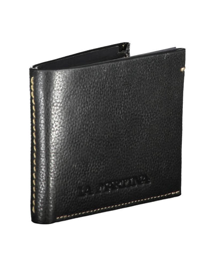 La Martina Black Leather Wallet