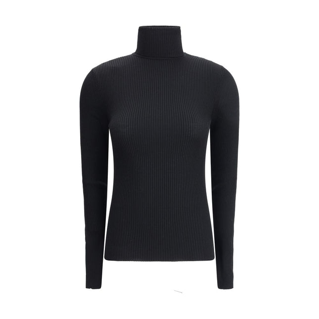 Wolford Black Fleece Wool Turtleneck