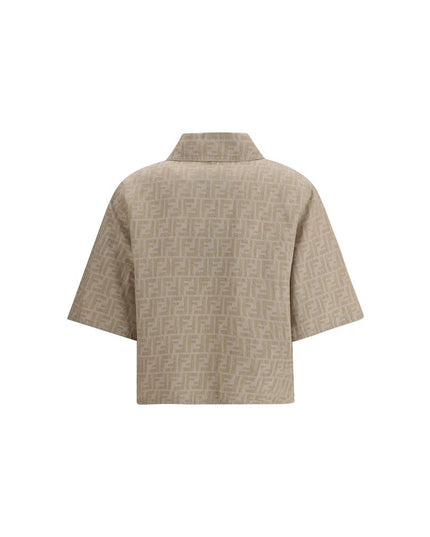 Fendi Beige Cotton Denim Jacket