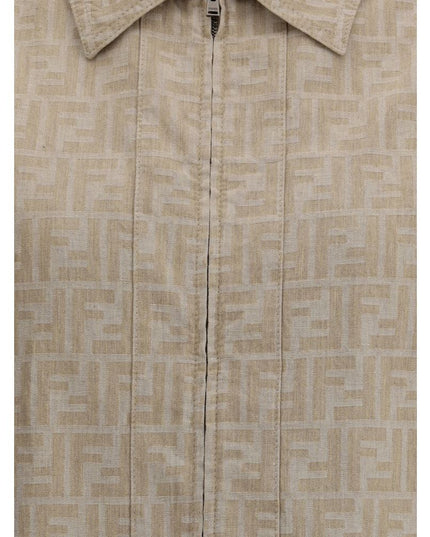 Fendi Beige Cotton Denim Jacket