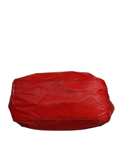 Dolce & Gabbana Red Nylon Hand Shoulder Duffel Travel Bag