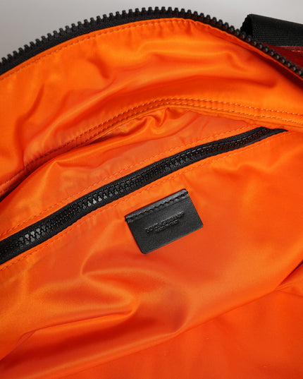 Dolce & Gabbana Red Nylon Hand Shoulder Duffel Travel Bag