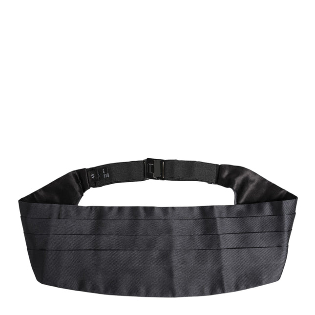 Dolce & Gabbana Dark Blue 100% Silk Belt Waist Cummerbund
