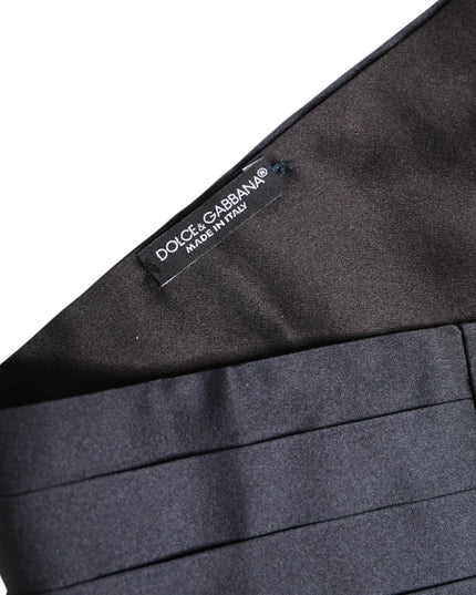 Dolce & Gabbana Dark Blue 100% Silk Belt Waist Cummerbund