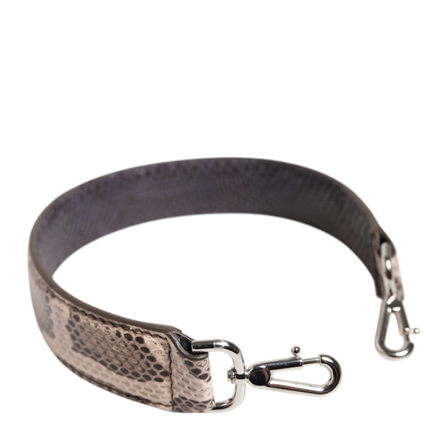 Dolce & Gabbana Beige Exotic Leather Handbag Accessory Shoulder Strap