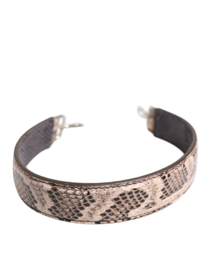 Dolce & Gabbana Beige Exotic Leather Handbag Accessory Shoulder Strap