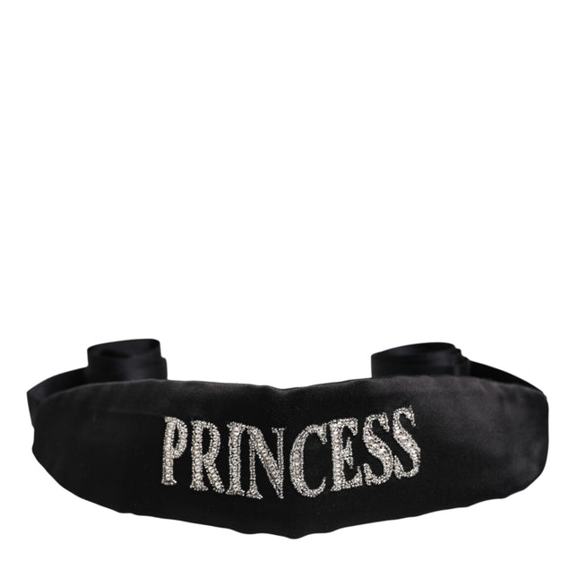 Dolce & Gabbana Black Princess Fantasy Braided Waist Belt