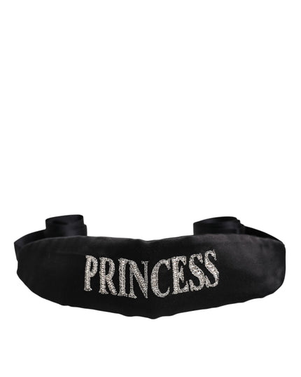Dolce & Gabbana Black Princess Fantasy Braided Waist Belt