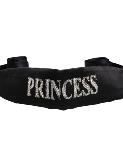 Dolce & Gabbana Black Princess Fantasy Braided Waist Belt