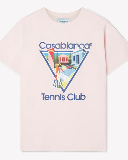Casablanca Pink Cotton T-Shirt
