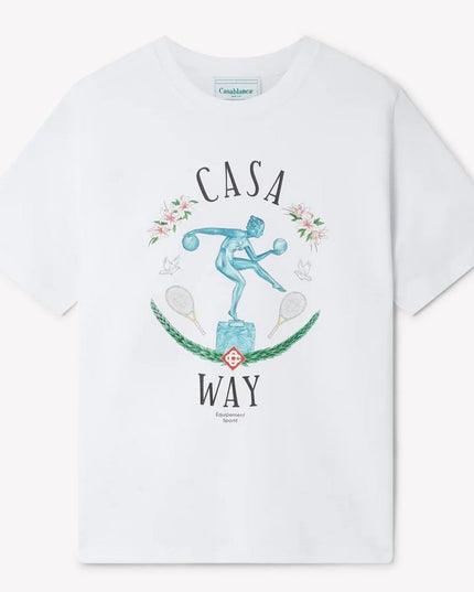Casablanca White Cotton T-Shirt