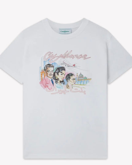 Casablanca White Cotton T-Shirt
