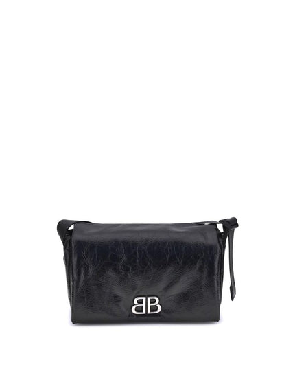 Balenciaga Black Calf Leather Bos Taurus Shoulder Bag