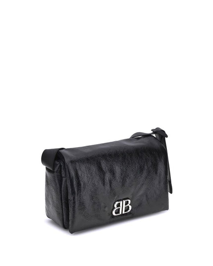 Balenciaga Black Calf Leather Bos Taurus Shoulder Bag