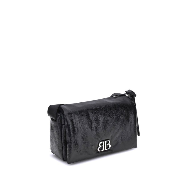 Balenciaga Black Calf Leather Bos Taurus Shoulder Bag