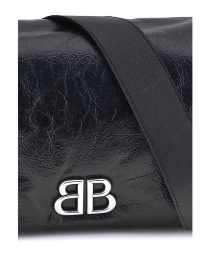 Balenciaga Black Calf Leather Bos Taurus Shoulder Bag