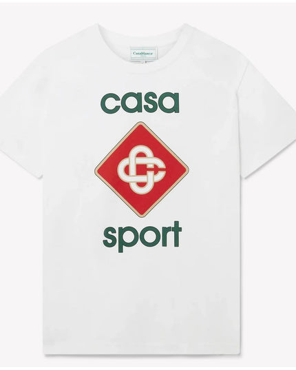 Casablanca White Cotton T-Shirt